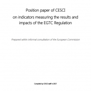 Position paper of CESCI on indicators measuring the results and impacts of the EGTC Regulation